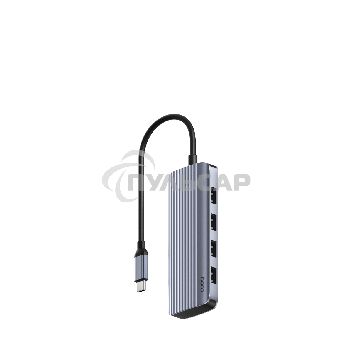 Концентратор USB-C Cudy UH500, 1 USB-C 3.0, 1x 4K@30Hz HDMI Port, 1x 100W USB-C port for PD Charging, 4x USB-A (UH500)