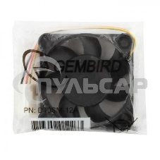 Вентилятор для корпуса Gembird D40SM-12A черный, 40 мм, 6000 об/мин, 25 дБ, 3 pin