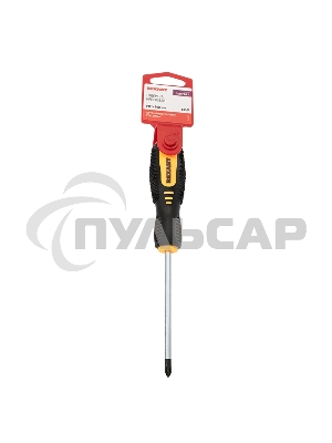 Отвертка крестовая PH 1х100мм двухкомпонентная рукоятка Rexant 12-4727