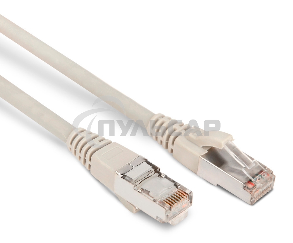 Патч-корд Hyperline F/UTP, экранированный, Cat.6, LSZH, 1.5 м, серый PC-LPM-STP-RJ45-RJ45-C6-1.5M-LSZH-GY
