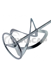 Насадка для миксера, для легких растворов,140 х 590 мм, оцинкованная,хвостовик резьба М14 Сибртех