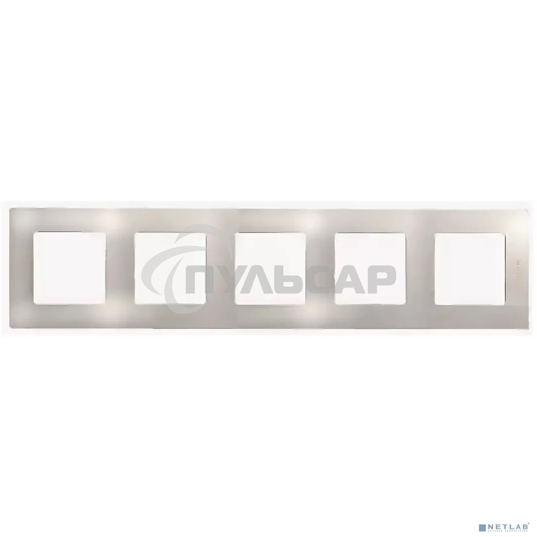 Рамка 5 постов, сл. кость ETIKA 