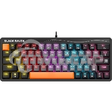 Клавиатура проводная Defender MECHANICAL BLK RAVEN GK-417 RU RGb