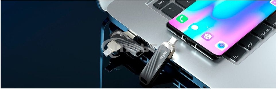 Флешка USB Netac US11 128 Gb USB 3.0+TypeC Dual Flash
