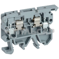 Клемма винтовая КВИ-4-П с держат. предохр. 5х20 сер. IEK YZN30-004F-K02