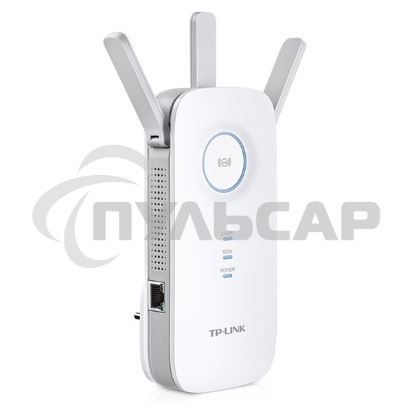 Повторитель беспроводного сигнала TP-Link SOHO RE450 10/100/1000BASE-TX/Wi-Fi белый поставляется без кабеля RJ-45