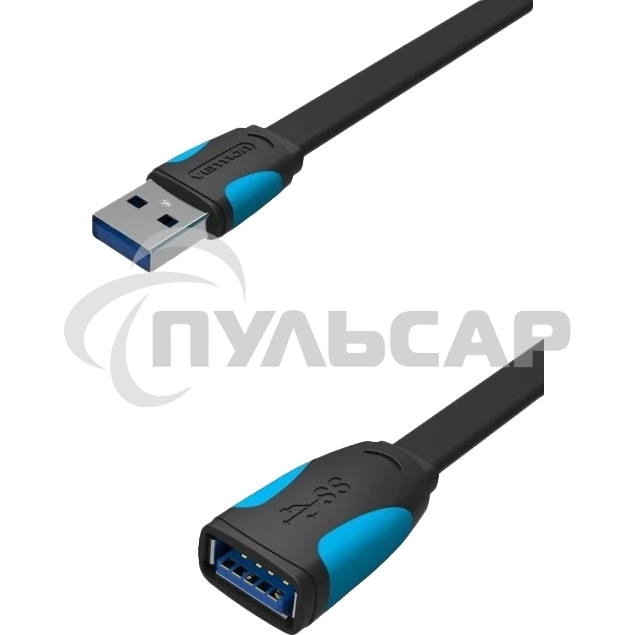 Кабель-удлинитель Vention USB 3.0 AM/AF - 1,5 м плоский VAS-A13-B150