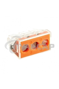 Клемма строительно-монтажная СМК 773-173 3-проводная 2.5-6.0кв.мм с пастой (уп.50шт) PROxima EKF plc-smk-773-173