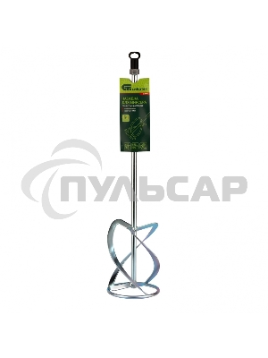 Насадка для миксера, для легких растворов,140 х 590 мм, оцинкованная,хвостовик резьба М14 Сибртех