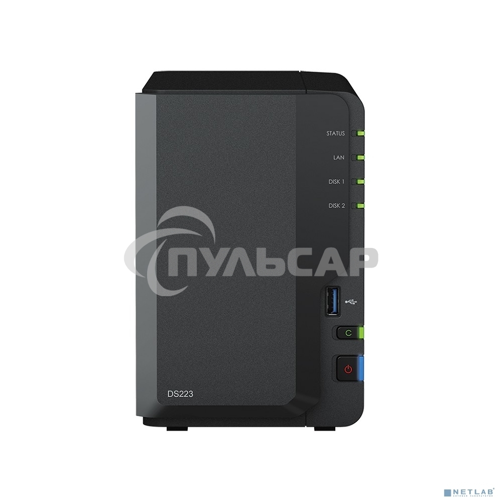 СХД настольное исполнение SYNOLOGY 2BAY NO HDD DS223