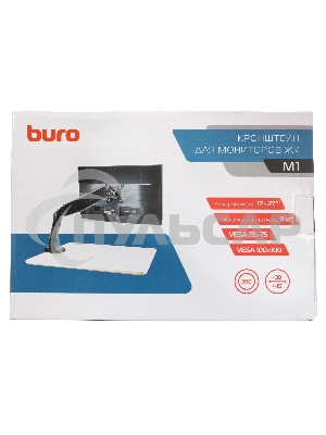 Кронштейн для мониторов ЖК Buro M1 черный 15