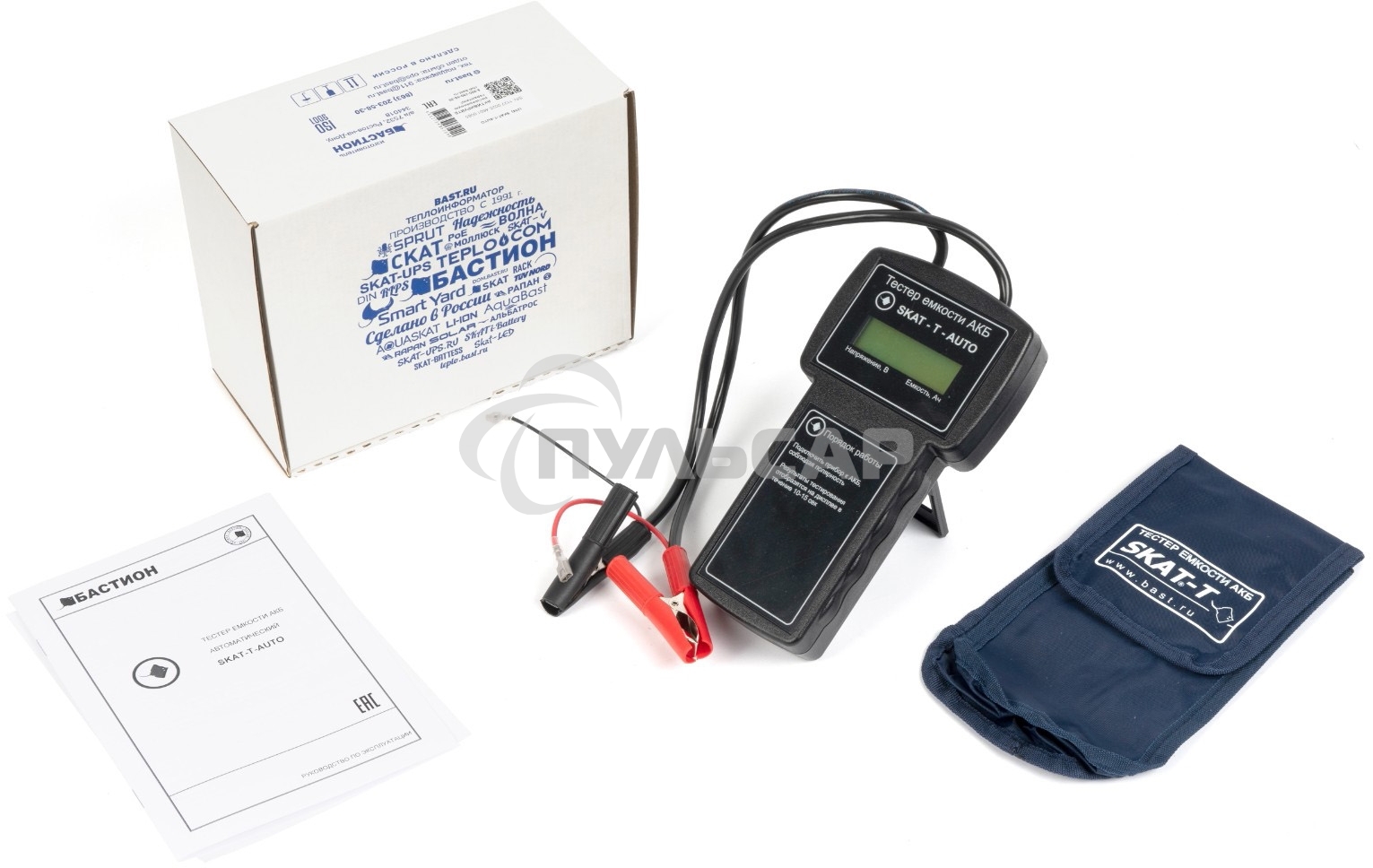 Тестер емкости аккумулятора автоматический (12В от 1.0 до 120А.ч) SKAT-T-AUTO Бастион 254