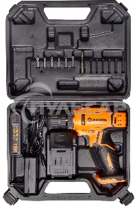 Дрель-шуруповерт Вихрь ДА-18Л-2К/Б 72/14/22, Аккумуляторная, 18В, 2 АКБ, Кейс