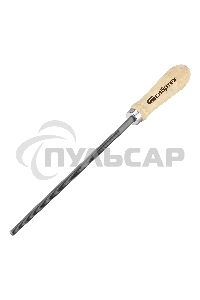 Напильник СИБРТЕХ,200 мм,круглый,деревянная ручка 16126