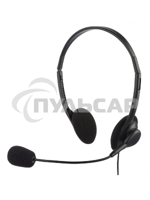 Гарнитура Oklick HS-M143VB черный 1.8м накладные оголовье