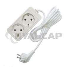 Удлинитель 2х1.5м с заземл. 10А IP20 2.2кВт Союз 481S-9201