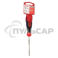 Отвертка крестовая PH 0х75 мм, трехкомпонентная рукоятка, сталь S2 Rexant