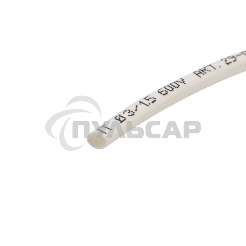 Трубка термоусаживаемая 3.0/1.5мм бел. ролик 2.44м Rexant 29-0001