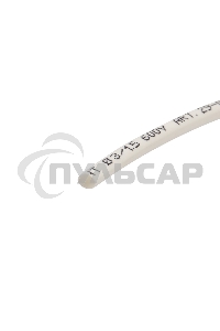 Трубка термоусаживаемая 3.0/1.5мм бел. ролик 2.44м Rexant 29-0001