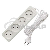 Удлинитель 4х5м без заземл. 6А IP20 ШВВП 1.3кВт Союз 481S-0405