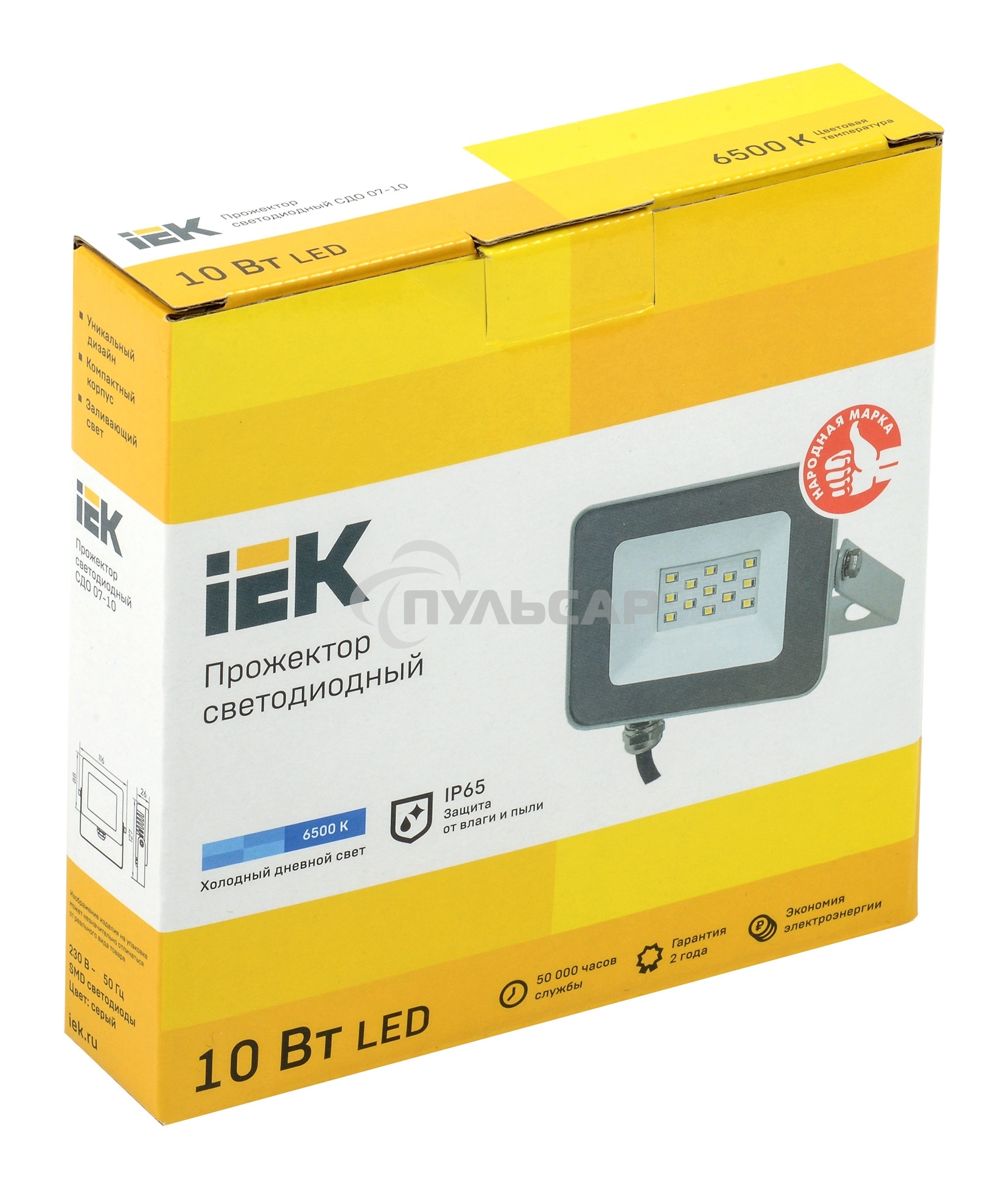 Прожектор Iek LPDO701-10-K03 СДО 07-10 светодиодный серый IP65 6500 K IEK