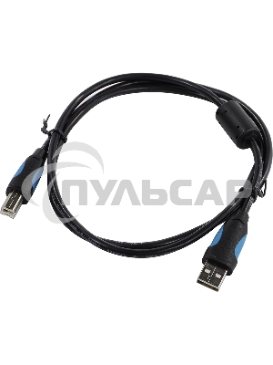 Кабель Vention USB 2.0 AM/BM - 1м. черный VAS-A16-B100