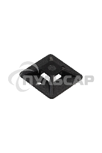 Самоклеющаяся площадка для крепления стяжек ExeGate EX293142RUS STM2020B-100 (20х20 мм, halogen free, -40°C - +85°C, черная, 100 шт)