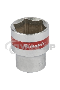 Головка торцевая Matrix, 24 мм, 6-гранная, CrV, под квадрат 1/2