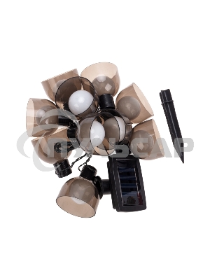 Гирлянда садовая Rexant Эбби, 335 см, 3000К, встроенный аккумулятор, солнечная панель, коллекция Лондон