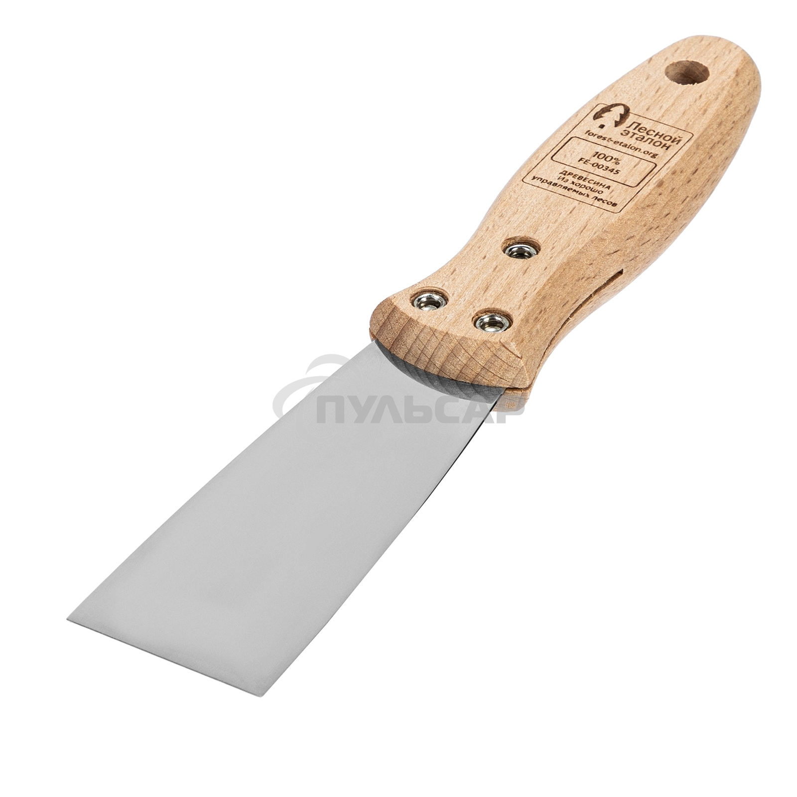 Шпательная лопатка Matrix из нержавеющей стали, 40 мм, буковая рукоятка, EFP