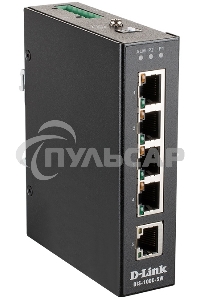 Промышленный неуправляемый коммутатор D-Link DIS-100E-5W/A1A с 5 портами 10/100Base-TX, функцией энергосбережения и поддержкой QoS