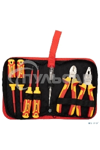 Набор диэлектрического инструмента Rexant RI-01, 7 предметов, до 1000 В, тканевый пенал