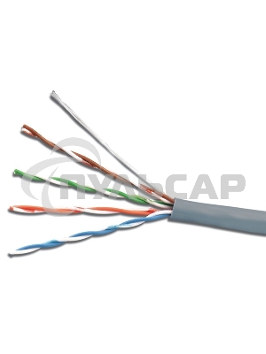 Кабель сетевой UTP 4 Pair AWG 26 CCA 305м серый