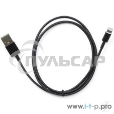 Кабель USB Cablexpert CC-USB-AP2MBP AM/Apple, для iPhone5/6 Lightning, 1м, черный, пакет