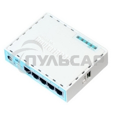 Роутер MikroTik RB750Gr3 hEX (RouterOS L4) with power supply and case 5 port 10/100/1000 гигабитный высокопроизводительный Ethernet