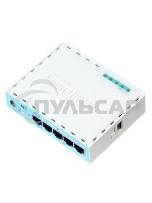 Роутер MikroTik RB750Gr3 hEX (RouterOS L4) with power supply and case 5 port 10/100/1000 гигабитный высокопроизводительный Ethernet
