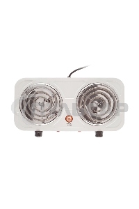 Электрическая плитка Centek CT-1509 (белая) 2конфорки ТЭН 140мм, 2000Вт, индикатор работы, усиленный корпус