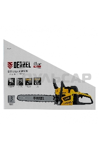 Пила цепная бензиновая DS-4516, шина 40 см, 45см3, 2,5 л.с., шаг 0,325, паз 1,5 мм, 64 зв Denzel