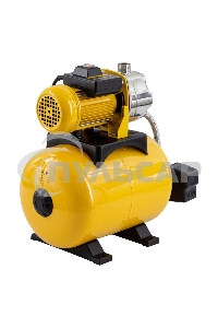 Насосная станция PS1000X, 1000 Вт, 3500 л/ч, ресивер 24 л, подъем 44 м, нержавейка Denzel