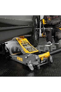 Домкрат гидравлический подкатной Denzel 3 т, 75-500 мм, быстрый подъем, низкий подхват, проф. 51250