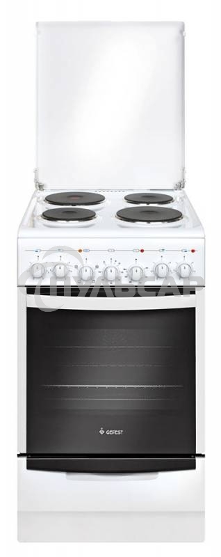 Плита электрическая Gefest 5140-02 0037 белый, конфорок 4 электрических, духовка 60 л, 50 см x 85 см x 58.5 см