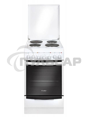 Плита электрическая Gefest 5140-02 0037 белый, конфорок 4 электрических, духовка 60 л, 50 см x 85 см x 58.5 см