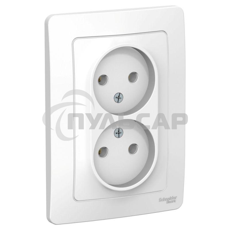 Розетка 2-м СП BLANCA 16А 250В без шторок без заземл. белый  SchE BLNRS000021