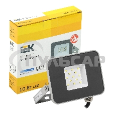 Прожектор Iek LPDO701-10-K03 СДО 07-10 светодиодный серый IP65 6500 K IEK