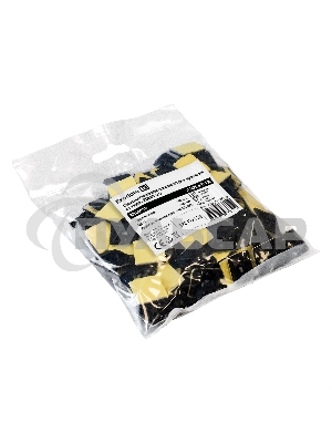 Самоклеющаяся площадка для крепления стяжек ExeGate EX293142RUS STM2020B-100 (20х20 мм, halogen free, -40°C - +85°C, черная, 100 шт)