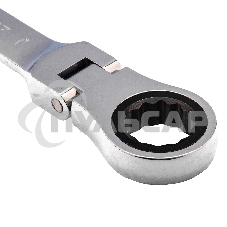 Ключ комбинированный трещоточный Matrix, 8 мм, CrV, шарнирный, зерк.хром