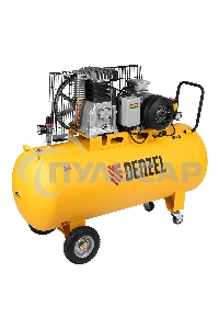 Компрессор воздушный рем. привод BCI3000-T/200, 3,0 кВт, 200 литров, 530 л/мин Denzel