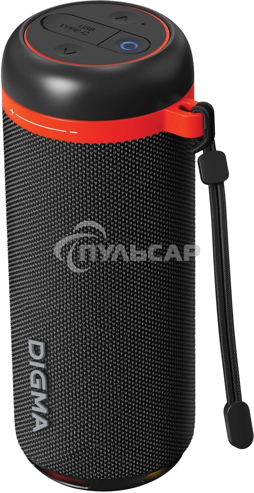 Колонка портатитвная Digma D-PS1521 черный 16W 2.0 BT 10м 1800mAh (PS1521B)