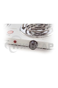 Электрическая плитка Centek CT-1509 (белая) 2конфорки ТЭН 140мм, 2000Вт, индикатор работы, усиленный корпус