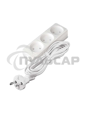 Удлинитель 3х5м без заземл. 6А IP20 ШВВП 1.3кВт Союз 481S-0305